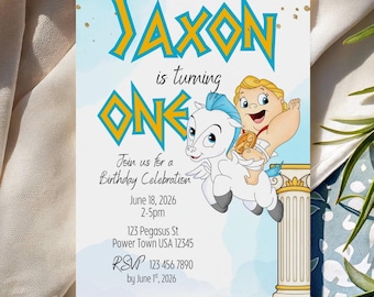 Baby Hercules Invitation