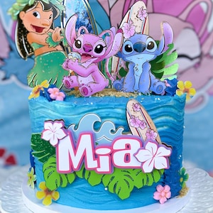 Lilo stitch and Angel Cake Toppers