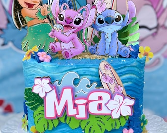 Lilo stitch und Engel Cake Topper