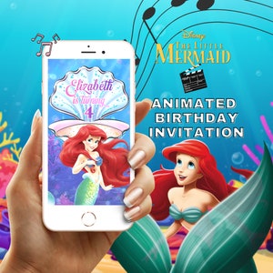 The Little Mermaid  Ariel Birthday Video Invitation