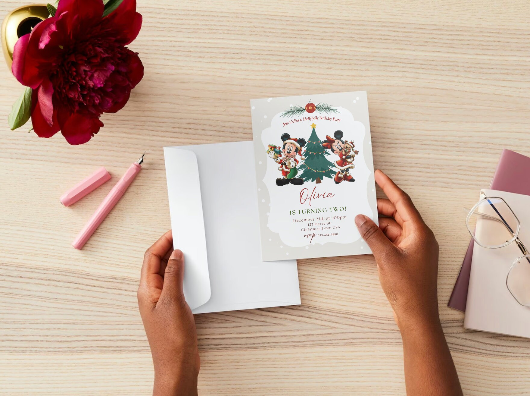 Minnie and mickey christmas jumper