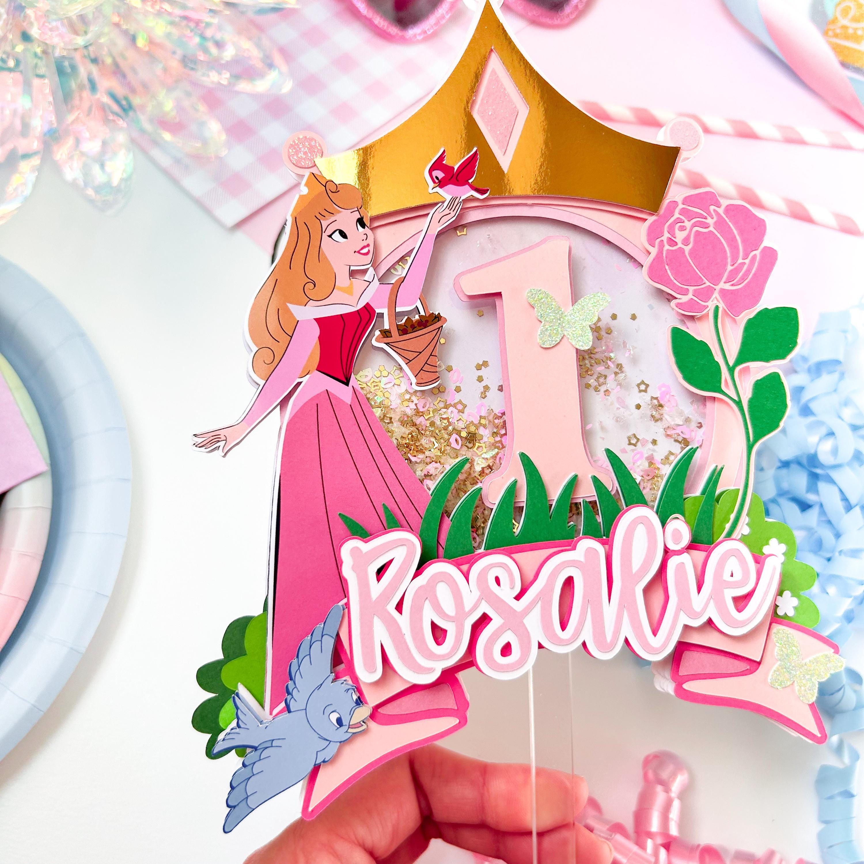 Aurora Sleeping Beauty Cake Topper Princess Party - Etsy