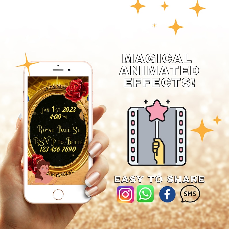 English or Spanish Beauty and the Beast Belle Animated Etsy