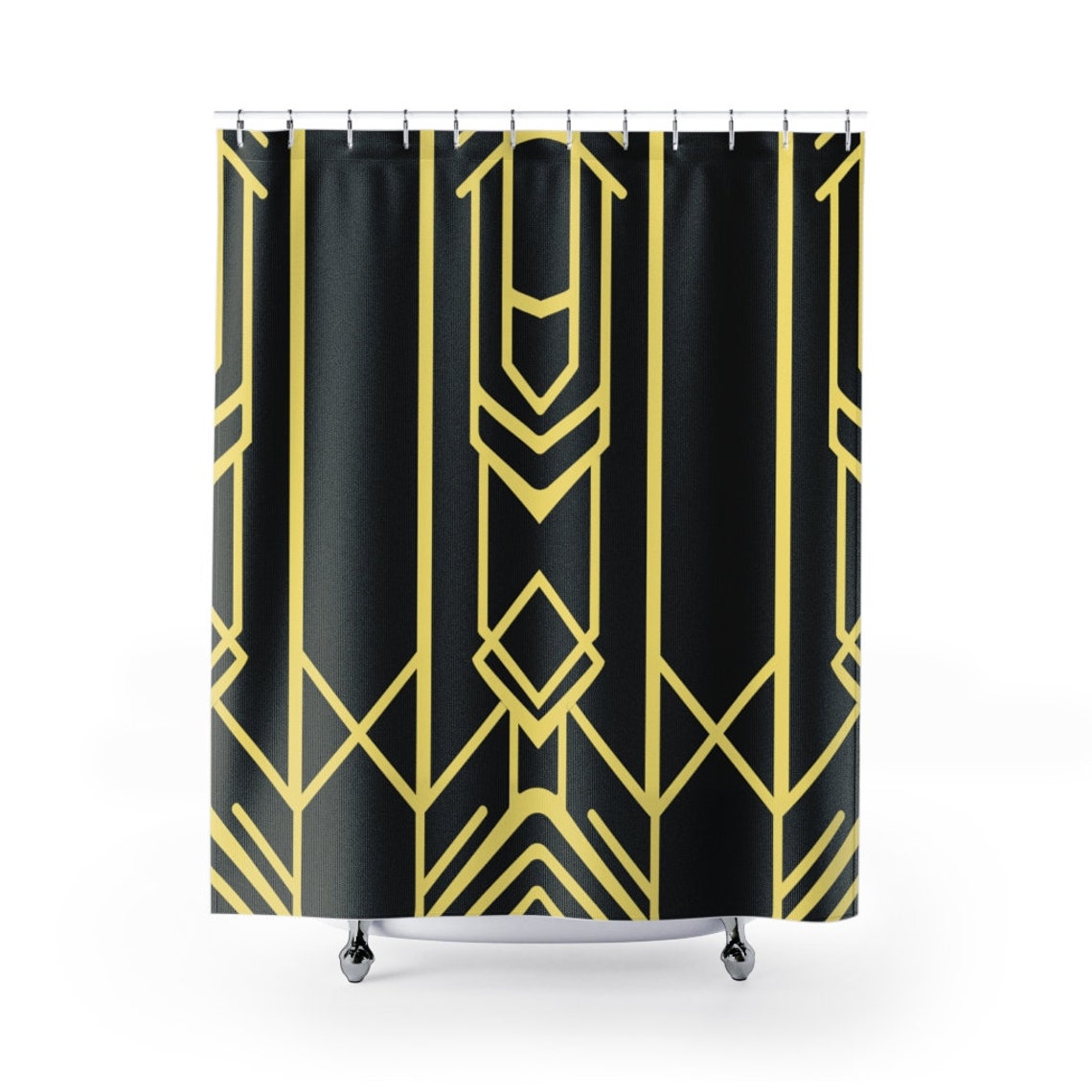 Art Deco Style Shower Curtains Etsy