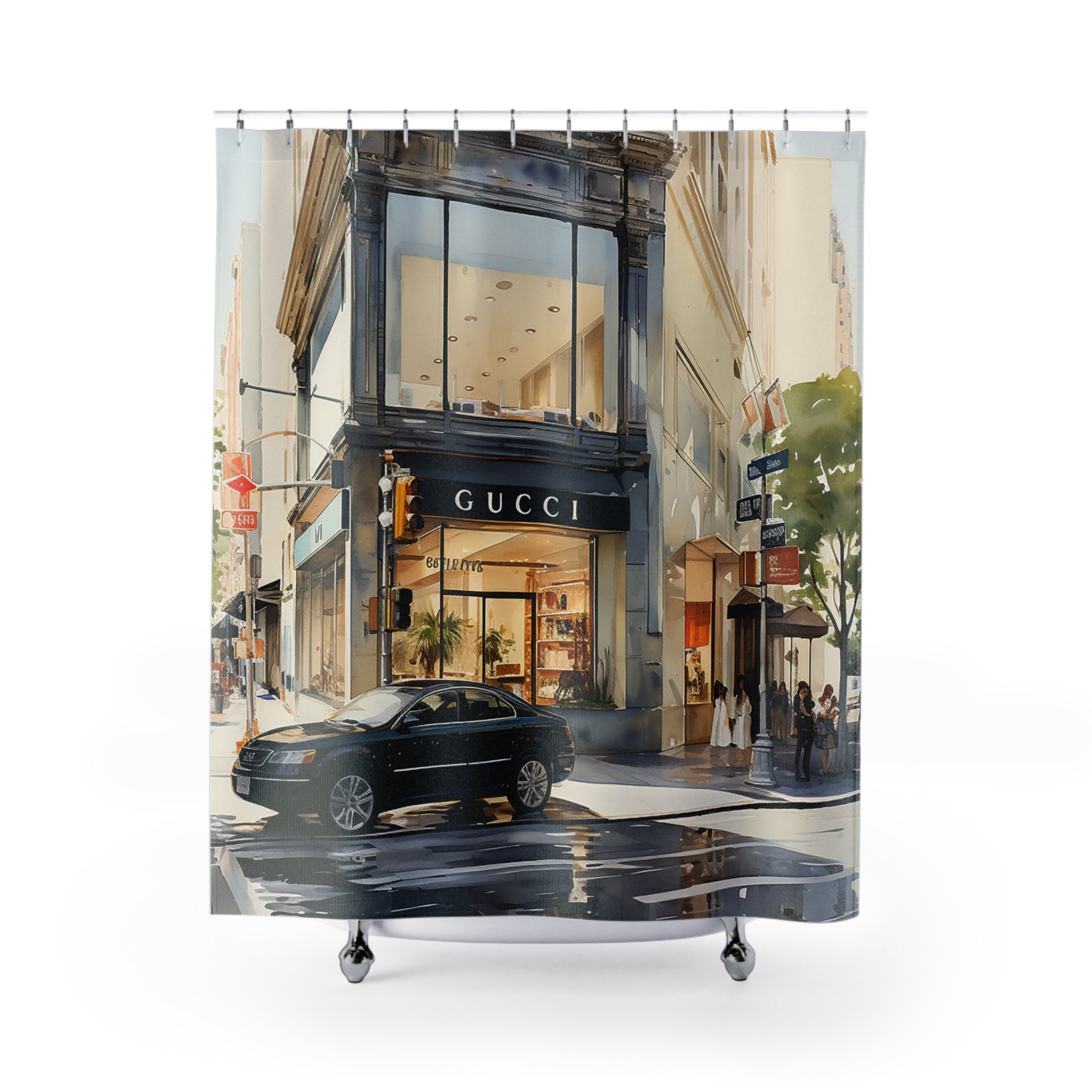 LV Louis Vuitton Diamond Bathroom Set Decoration Shower Curtain Luxury  Brand Waterproof - Infinite Creativity. Spend Less. Smile More