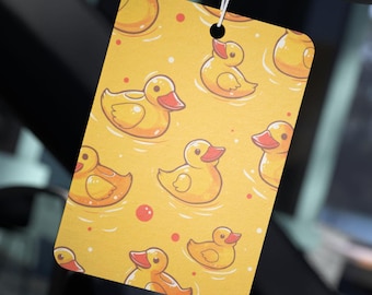 Rubber Duckies Car Air Freshener - Cute Scented Car Accessory, Fresh Car Decor & Gift, Fun Car Charm Decor