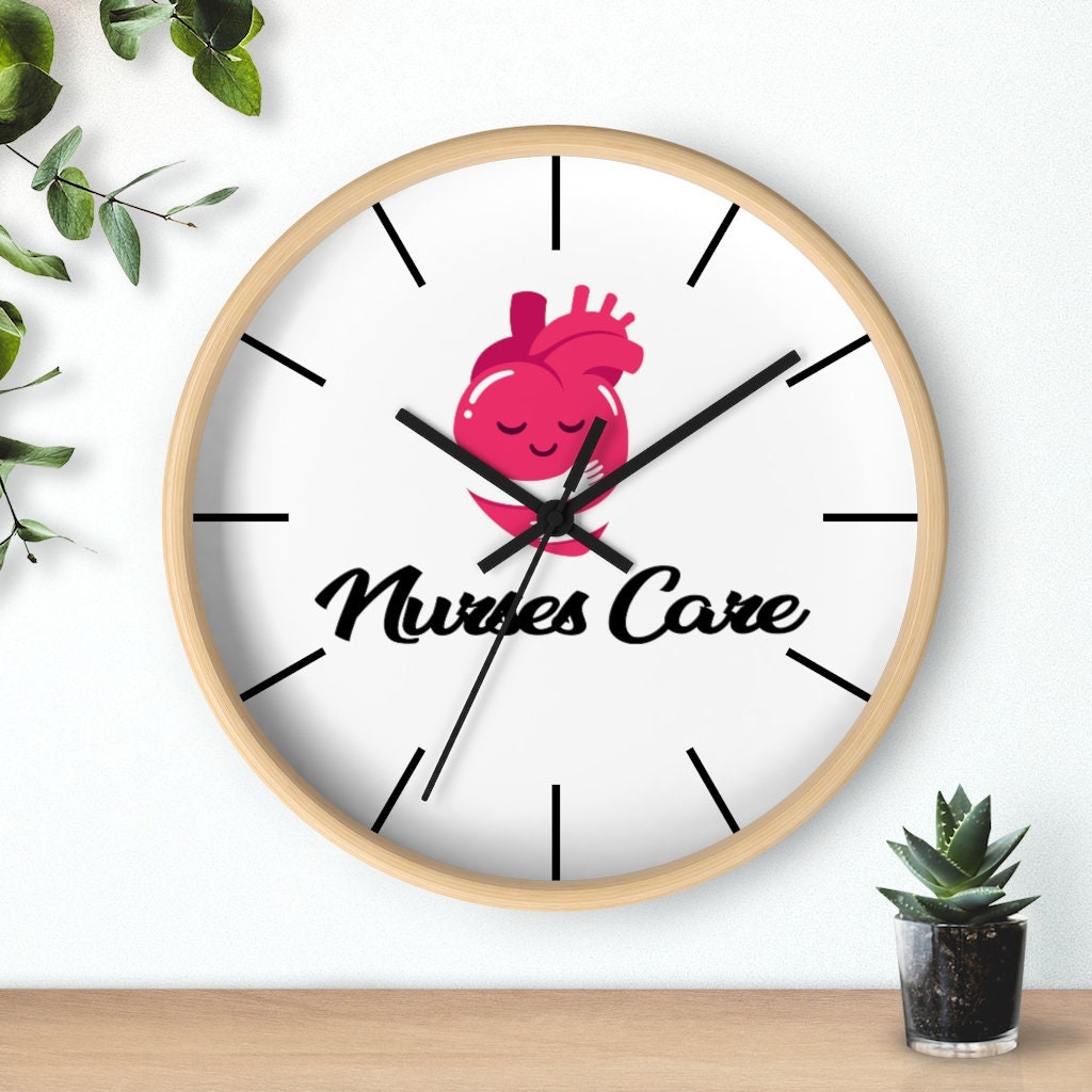 Nurses Care Wall clock Etsy