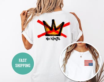 America In Distress Unisex T-shirt, No Kings, Anti Trump, Anti ICE, Political Protest Tee, Activist Clothing