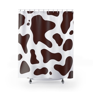 Cowhide Southern Rustic Farmhouse Shower Curtains