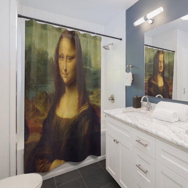 Mona Lisa réplique Rideau de douche - Leonardo Da Vinci