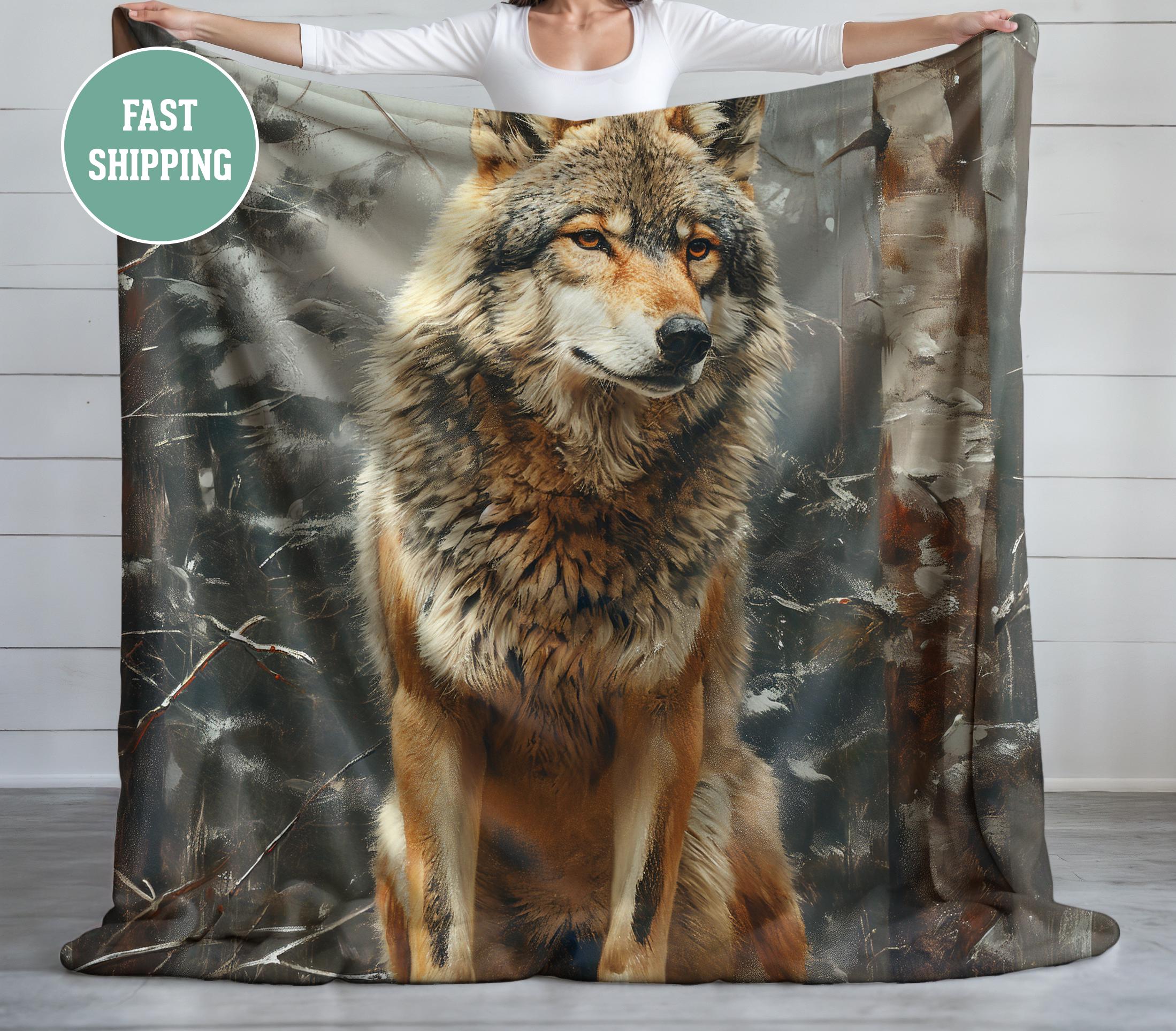 Loussiesd Coperta in pile di tigre 3D animali selvatici Sherpa coperta