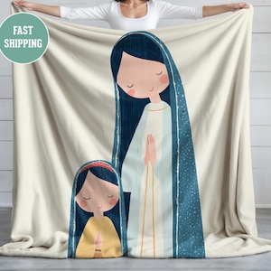 Religious Gift Blanket, Catholic Prayer Blanket, Religious Throw, Religious Home Decor, Religious Comforter, Spiritual Gift Blanket
