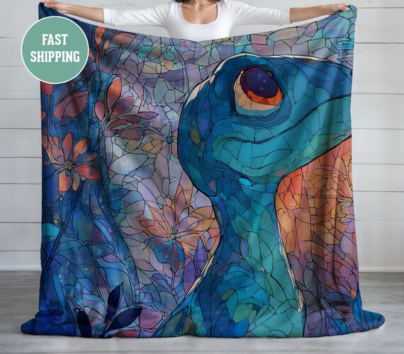Baby Dinosaur Stained Glass Style, Kids Room Nursery Decor, Cozy Throw  Blanket, Child's Bedding, Soft Fleece Bed Velveteen Plush Blanket