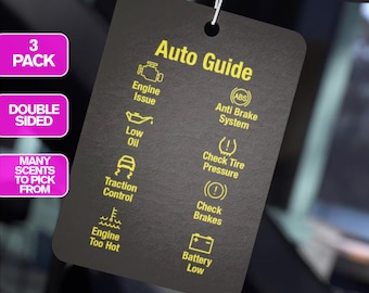 Ambientador para coche, paquete de 3: guía de luces de advertencia para conductores noveles, decoración y accesorios para el coche, ideas únicas para regalar en el coche