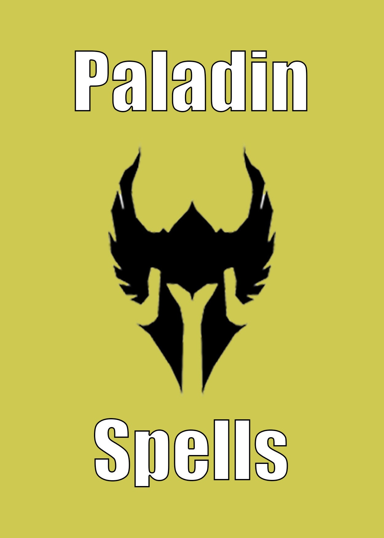 Custom Paladin Spell Cards D&D 5e PDF Download Etsy