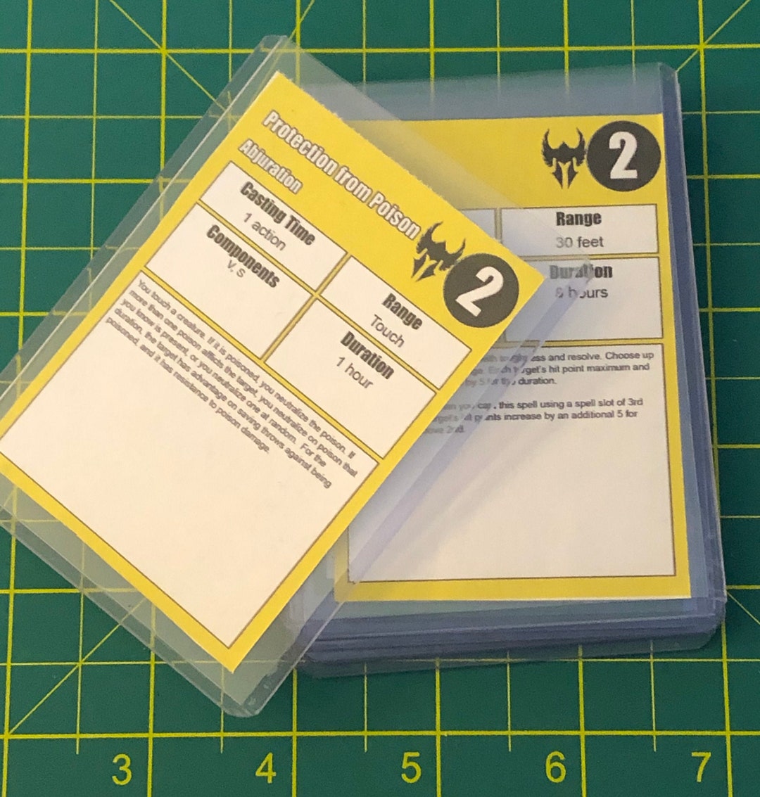 Custom Paladin Spell Cards D&amp;D 5e PDF Download - Etsy