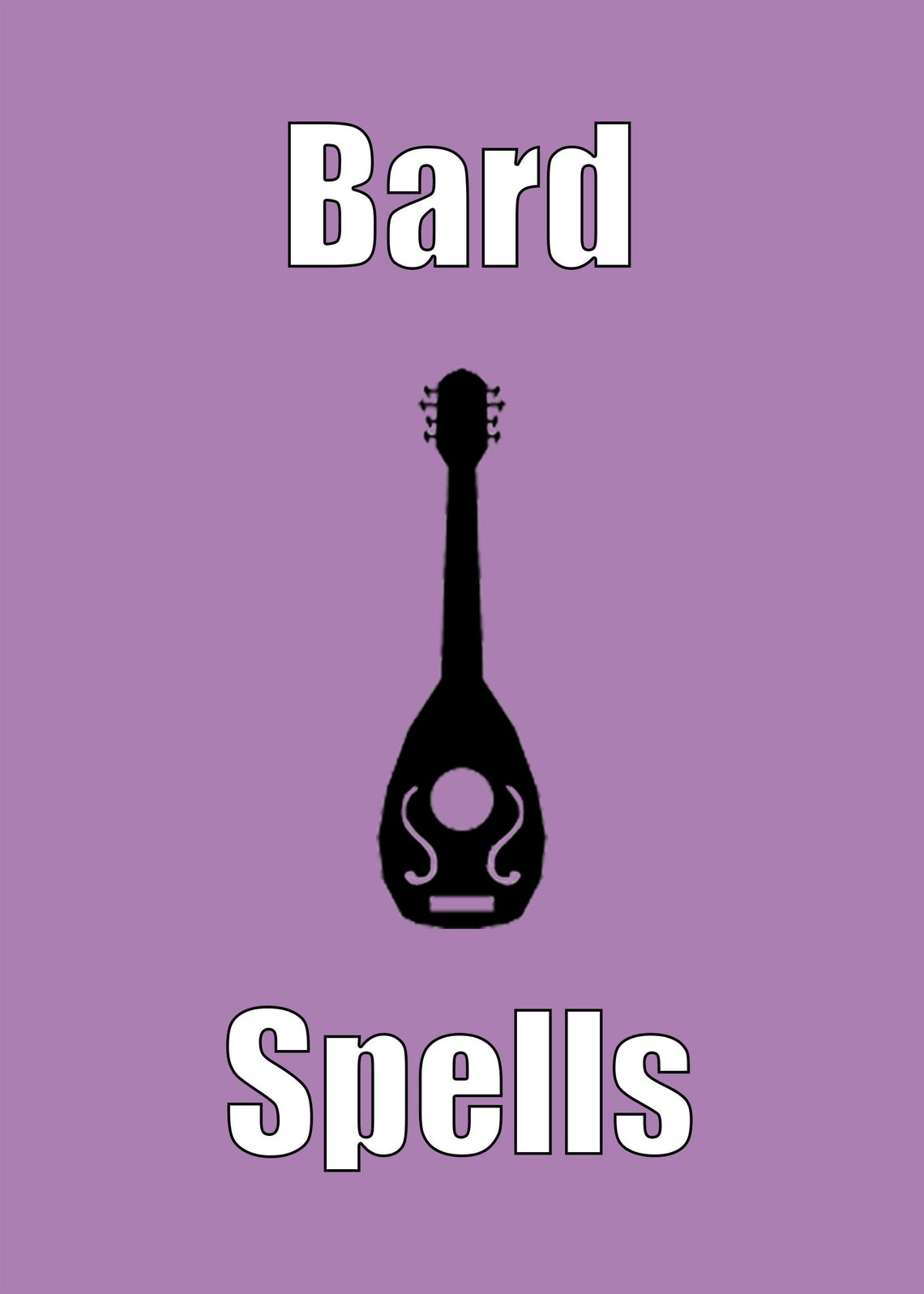 Custom Bard Spell Cards D&amp;D 5e PDF Download - Etsy