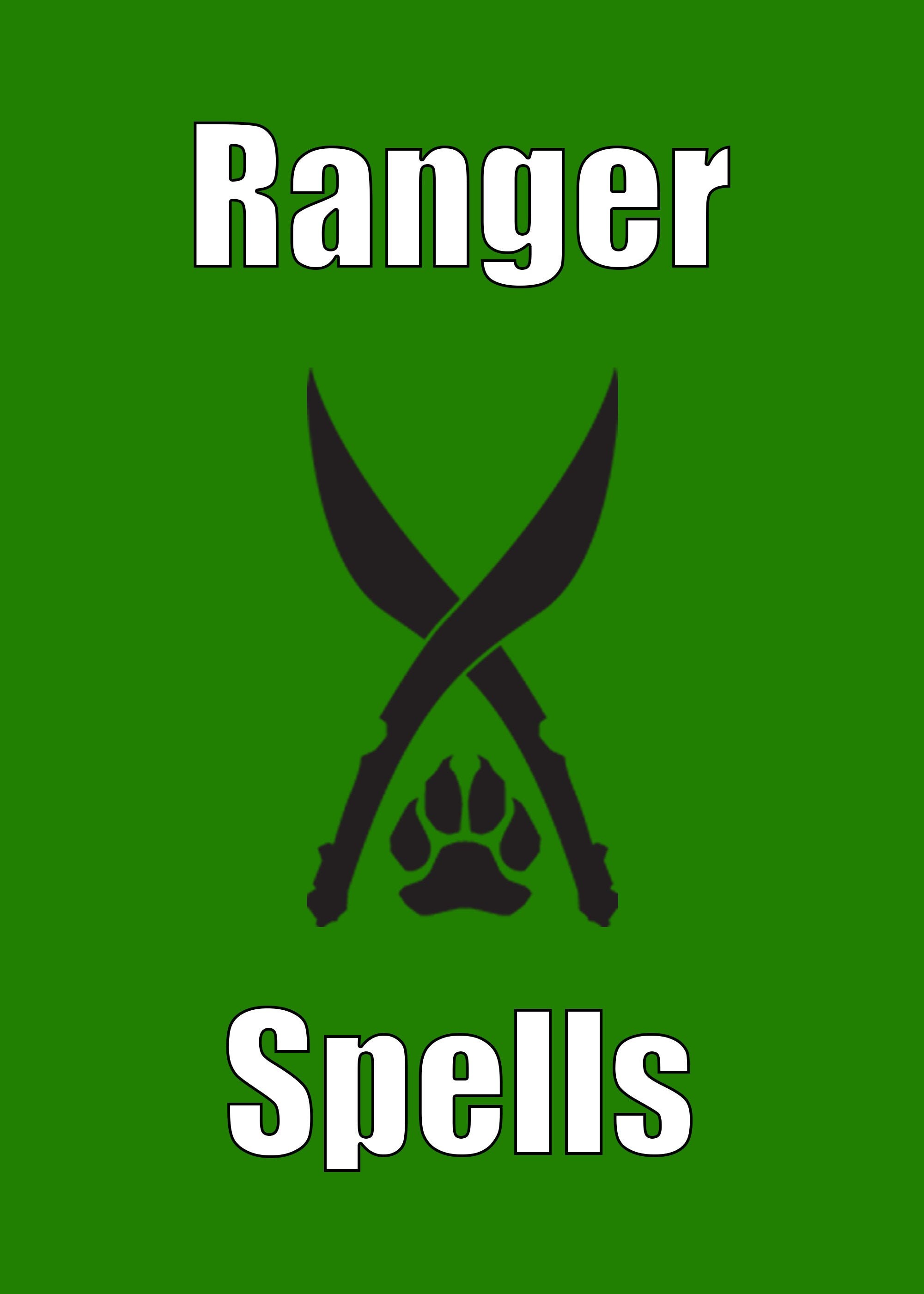 Custom Ranger Spell Cards D&D 5e PDF Download - Etsy