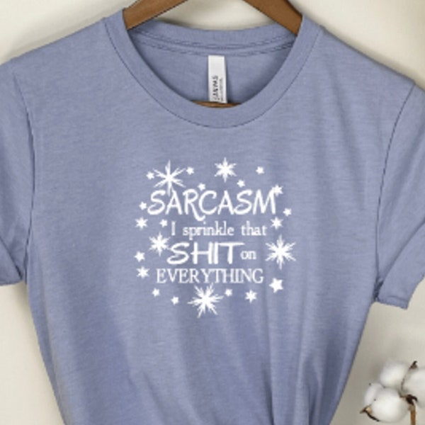 Sarcasm Vinyl Decal - Adult Humor - DIY Iron on Transfer - T shirt Decal - E117-B