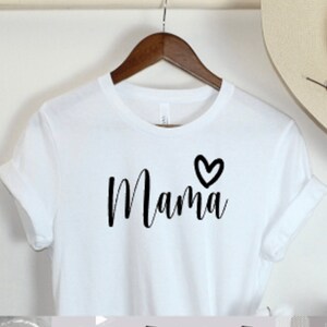 Mama Vinyl Decal - DIY Mama Iron on Transfer - Mom Gift - T shirt Decal - E335-B