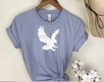 Transferencia de calor de águila desgastada - Sudadera - Bolso - Camiseta - E247