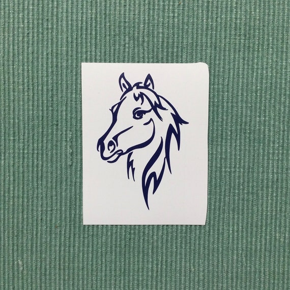 Horse Head Vinyl Decal DIY T Shirt Iron on Transfer Window Etsy