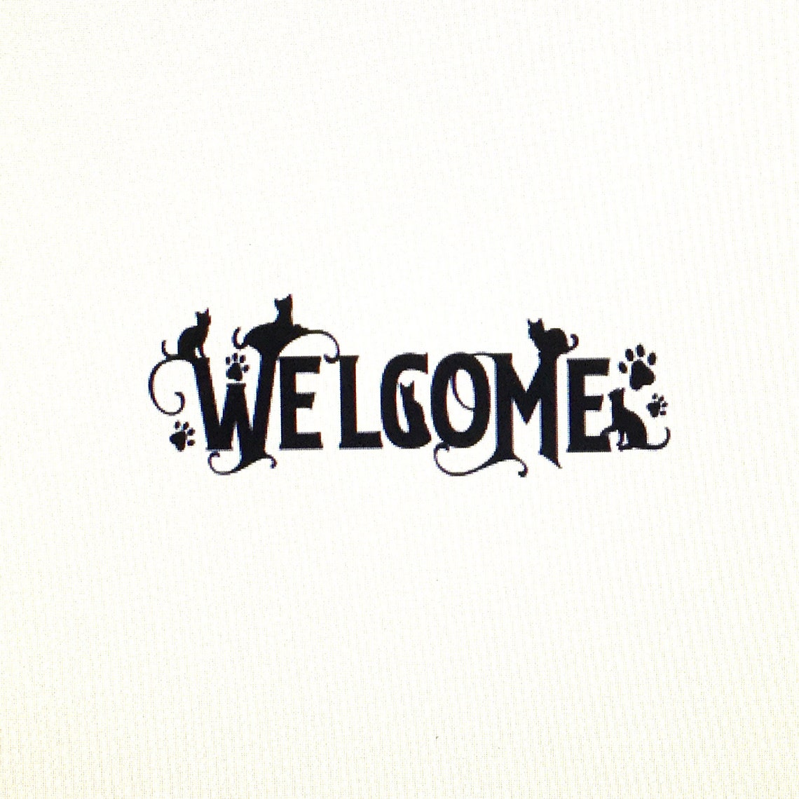 Cat Sign Decal Sign Cat Vinyl Decal Etsy