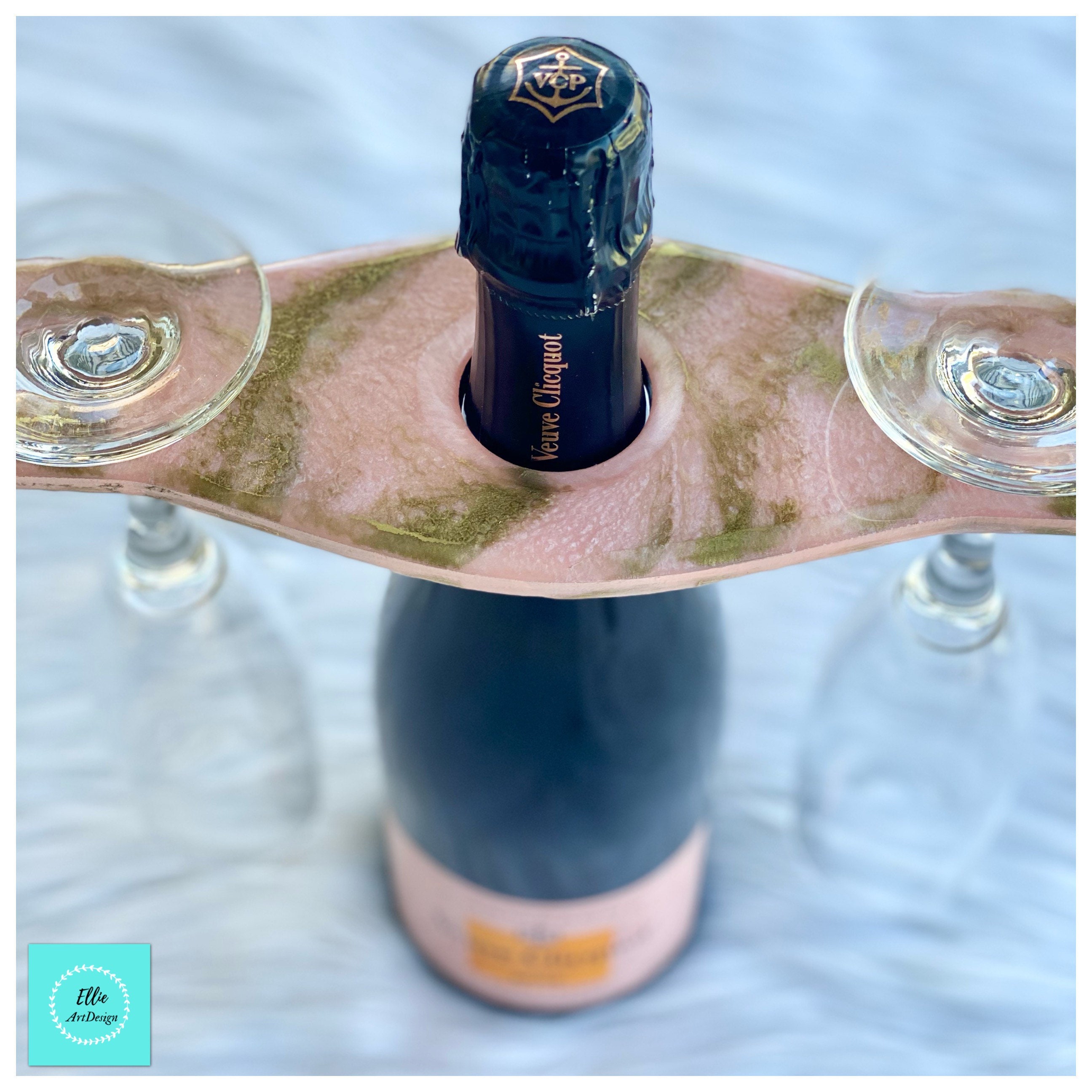 Wine Glass and Bottle Holder Etsy