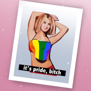Britney Spears PRIDE Card - Parodiewenskaart