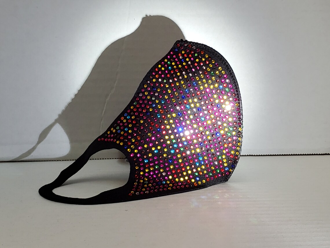 Rhinestone mask Etsy