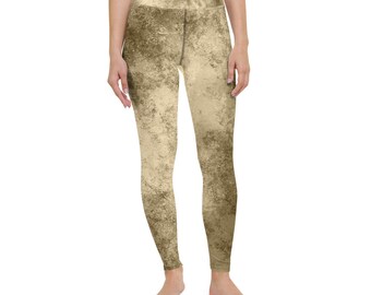 green shimmer leggings
