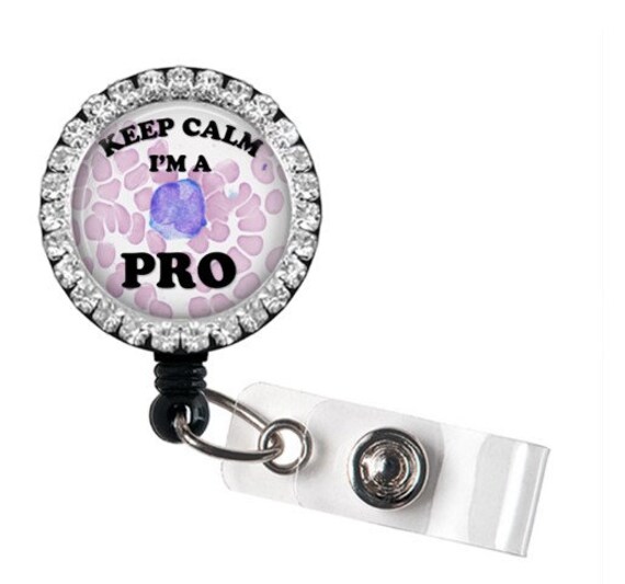 Badge Reel Lab Tech Badge Reel Hematology Badge Reel Etsy