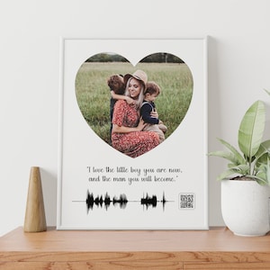Custom Soundwave Art, Voice Recording Gift, Personalized Soundwave Wall Art Print, Music Graphics, Memorial Gift, Unique Birthday Gift.