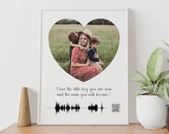 Custom Soundwave Art, Voice Recording Gift, Personalized Soundwave Wall Art Print, Music Graphics, Memorial Gift, Unique Birthday Gift.