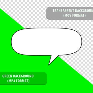 Animated Speech Bubble, Text Bubble Animation, Comic Style, Thought ...