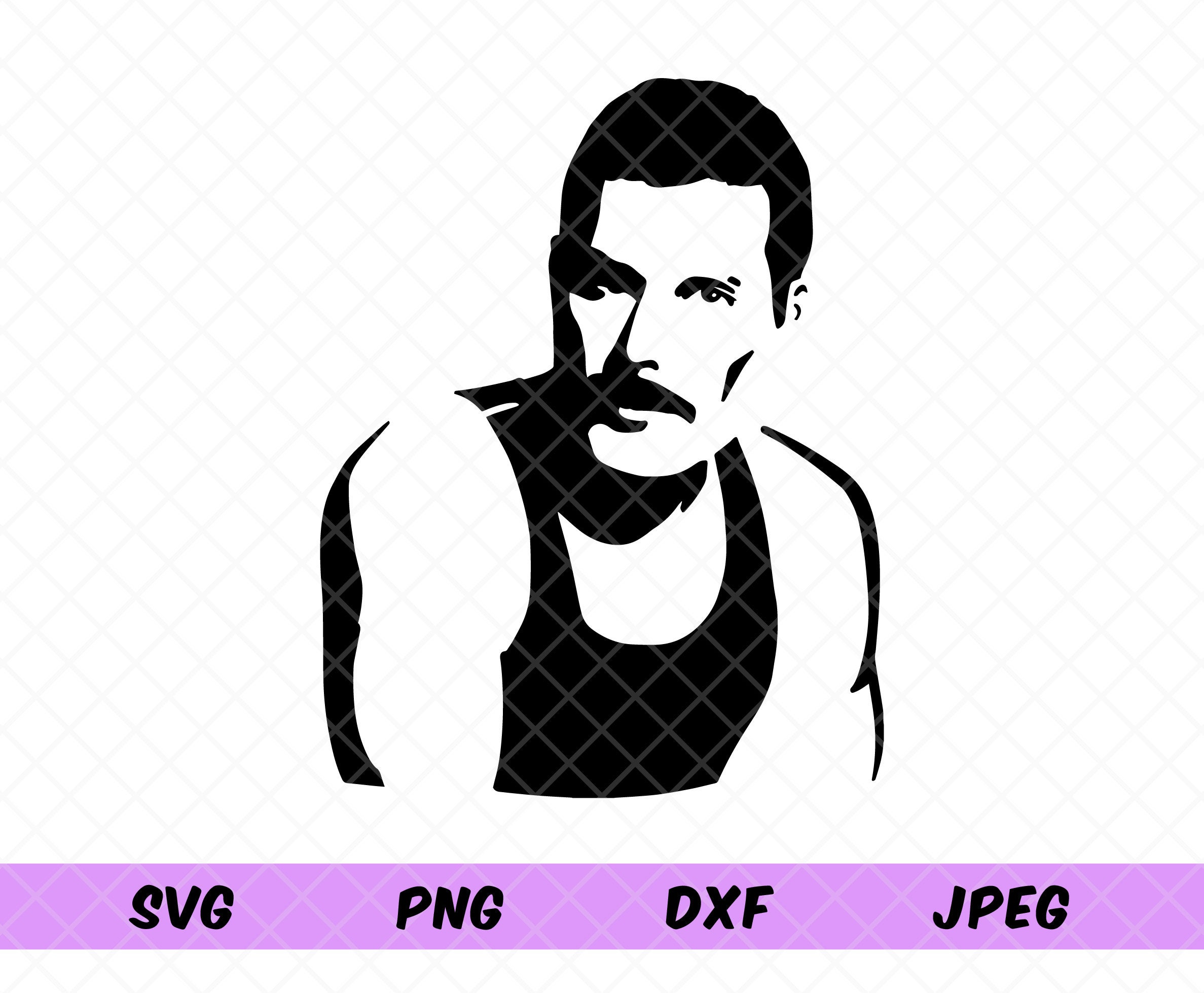 Freddie Mercury Stencil freddie-mercury-stencil