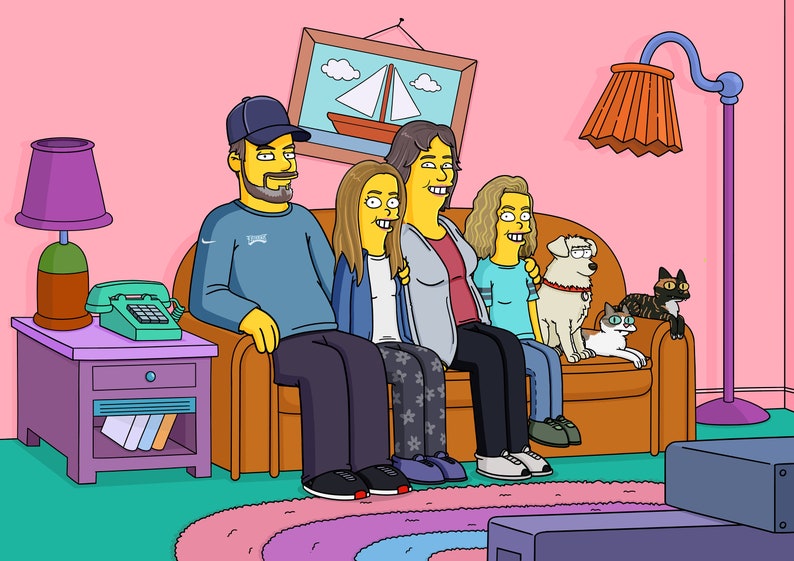 How To Draw The Simpsons On The Couch How To Draw The Simpsons On The Couch