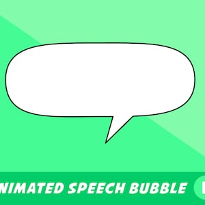 Animated Speech Bubble, Text Bubble Animation, Comic Style, Thought Bubble, Chat Bubble Video Overlay, Pop up Animation.
