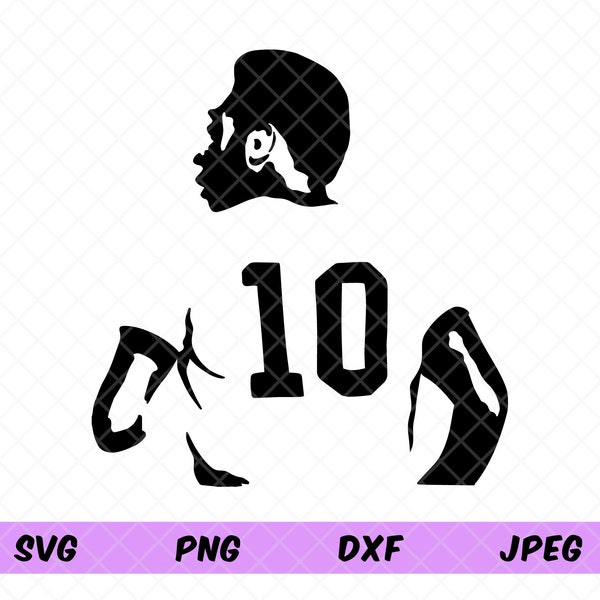 Pele Stencil Svg, Pele Silhouette Portrait Svg, Legend Svg, Brazilian Soccer Player, Football Svg. Cricut Cut File, Dxf, Png, Jpeg.