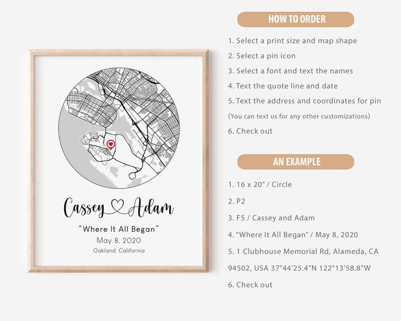 Custom Map Location Print Latitude Coordinates Print Where - Etsy