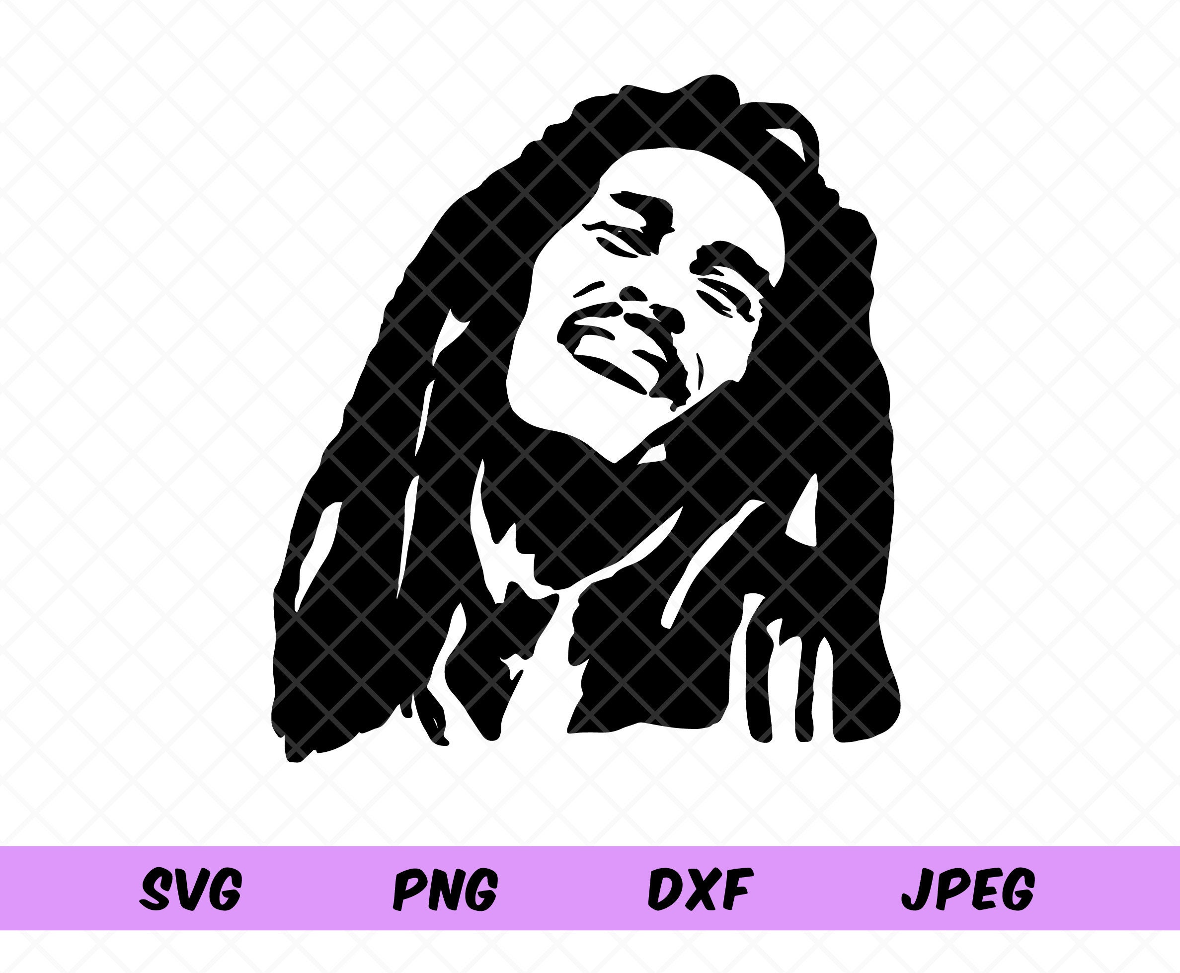 Bob Marley SVG Cut File  Etsy