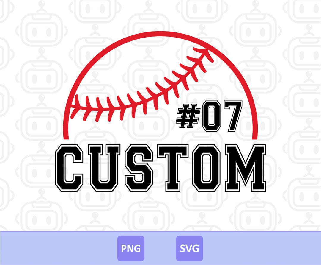 Custom Baseball Name and Number Svg, Custom Jersey Name, Personalized ...