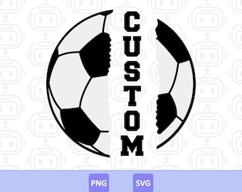 Custom Soccer Name Svg, Custom Jersey Name, Personalized Soccer Name Svg, Soccer Team Name Clipart, Soccer Ball, Digital Download.