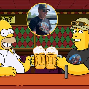 Ritratto personalizzato dei Simpson, Simpsons Bar, Simpsons Family Portrait, Yellow Me, Simpsonize Me, Make Me Yellow, Simpsons Couple Portrait