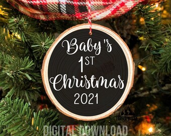 Free Free 163 Baby's First Christmas Ornament Svg Free SVG PNG EPS DXF File
