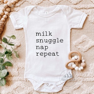Melk Snuggle Nap Repeat SVG, Pasgeboren SVG, Onesie Svg, Baby Shower Svg, Baby Gift Svg, Baby Quote Svg, Vector, Cricut, Silhouette Png Clipart