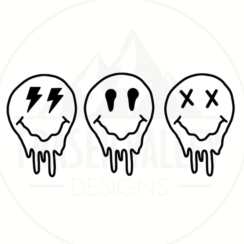 Smiley Face X Eyes - Etsy