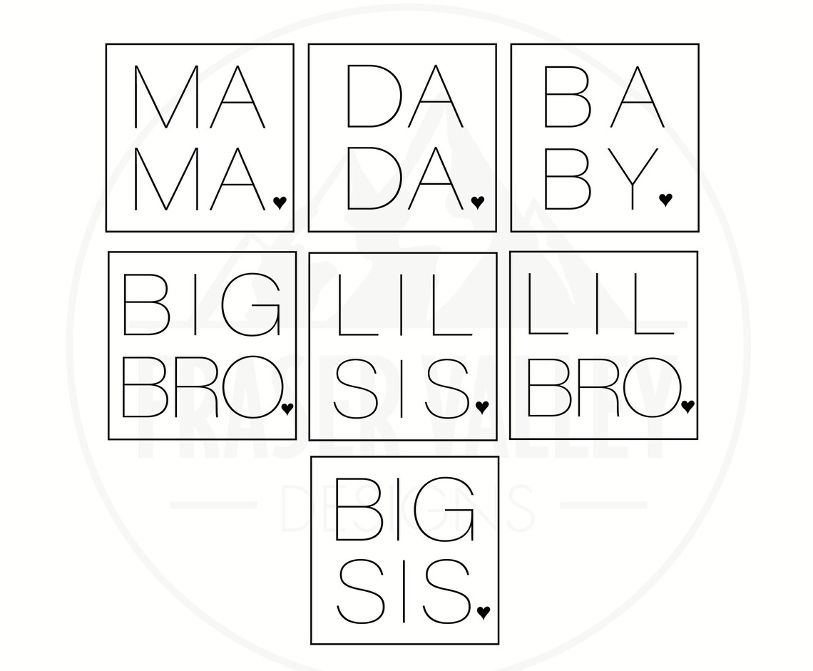 Mama Dada SVG PNG, Matching Family Shirts SVG Png, Mama Box Svg, Lil ...