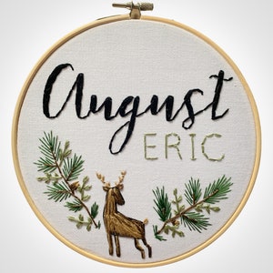 Deer - Custom Hand Embroidery Hoop