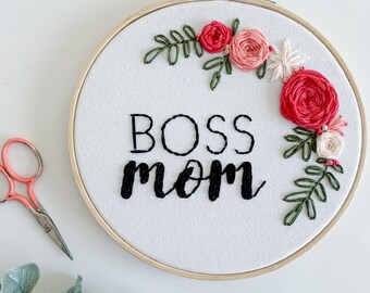 Boss Mom - Handstickerei